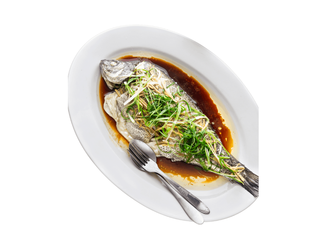 F1 Steamed Braised Fish 清蒸金目鲈