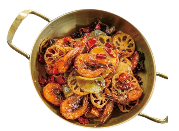 P4 Drypot Prawns 香锅虾